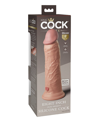 King Cock Elite 8" Dual Density Silicone Cock