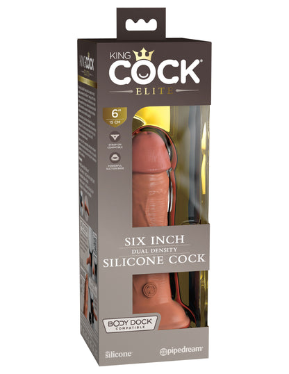 King Cock Elite 6 Inch Silicone Dual Density Cock