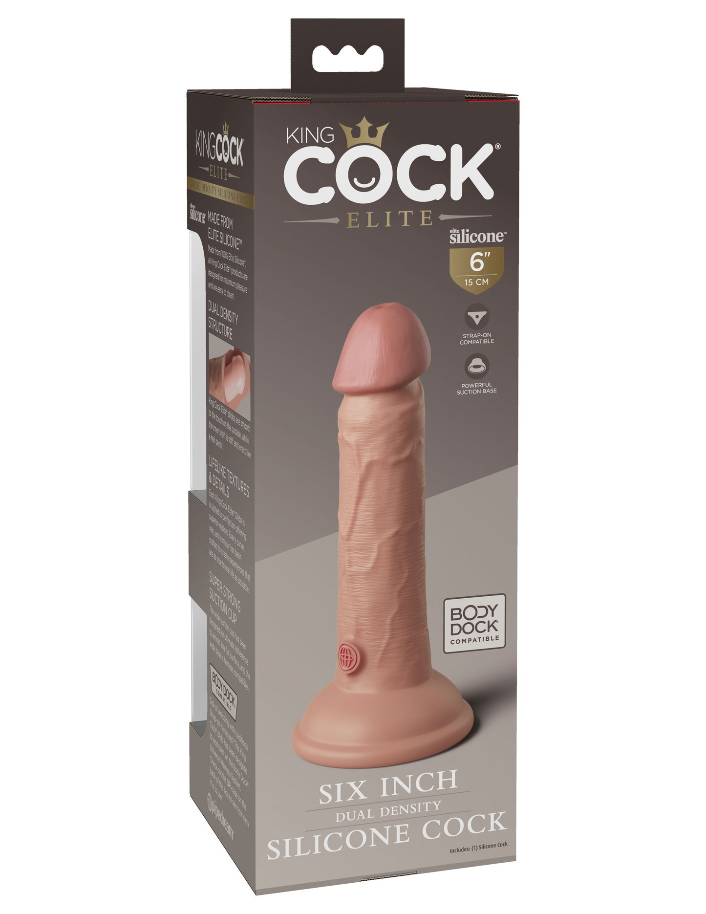 King Cock Elite 6 Inch Silicone Dual Density Cock