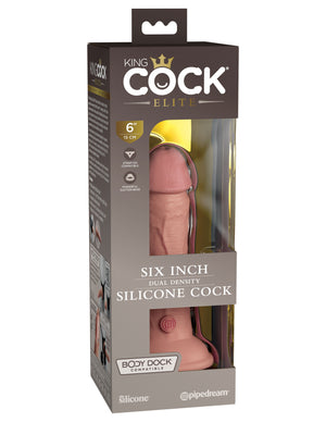King Cock Elite 6 Inch Silicone Dual Density Cock