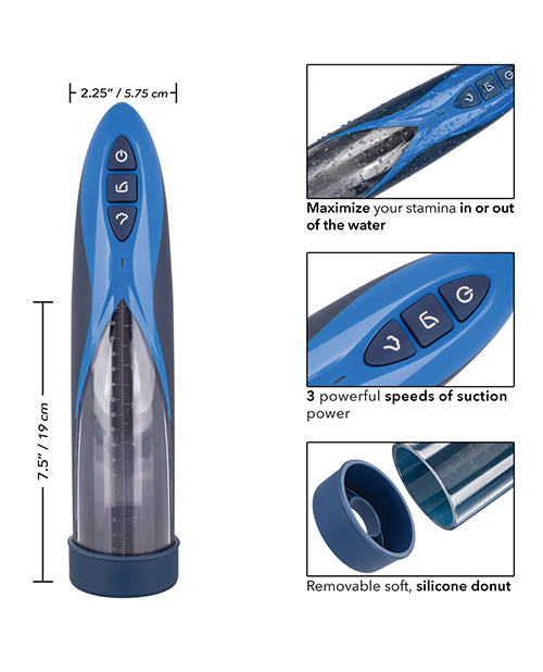Optimum Series Rechargeable Waterproof Pump - Blue