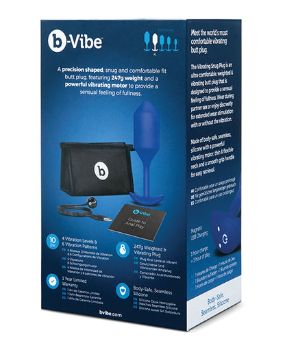 B-vibe Vibrating Weighted Snug Plug Xl