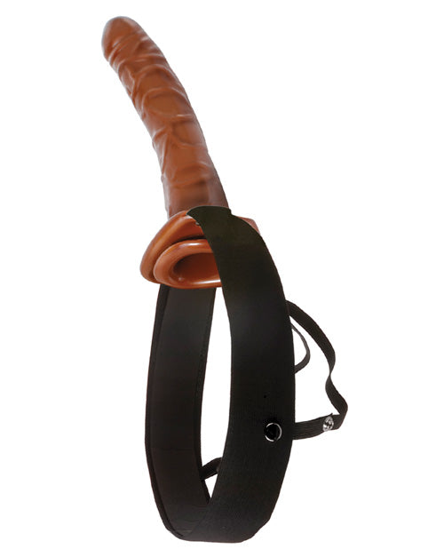 Fetish Fantasy Series 10" Chocolate Dream Hollow Strap On