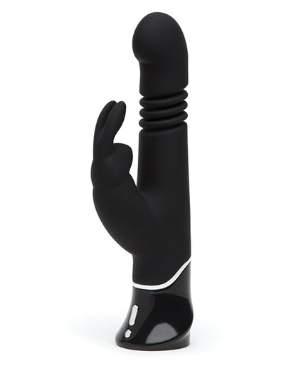 Fifty Shades Of Grey Greedy Girl Rechargeable Thrusting G Spot Rabbit Vibrator - Black