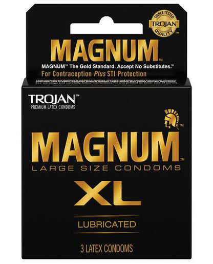 Trojan Magnum Condoms - XL - 3 & 12 Packs