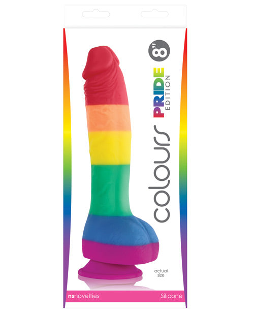 Colours Pride Edition 8" Dong W/suction Cup