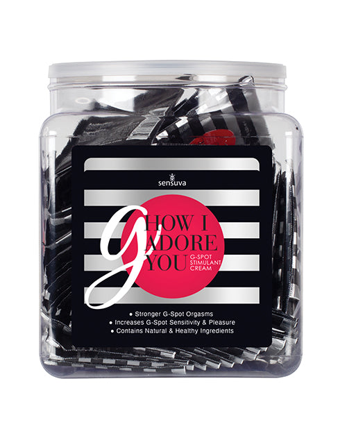 G How I Adore You G-spot Enhancement Cream - Tub Of 100 Single Use Packet