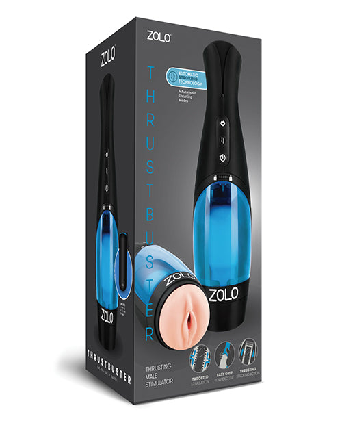 Zolo Thrust Buster - Thrusting Male Stimulator W/erotic Audio