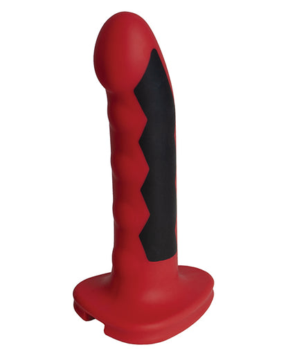 Electrastim Silicone Fusion Komodo Dildo - Red/black