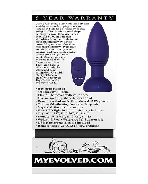 Evolved Smooshy Tooshy Vibrating Butt Plug