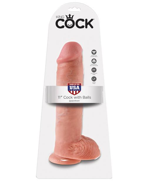 King Cock 11" Cock W/Balls