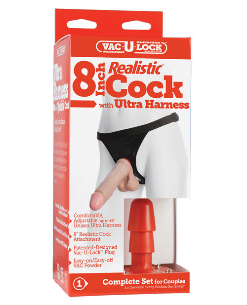 Ultra Harness 2 Set 3 Realistic Dong & Powder