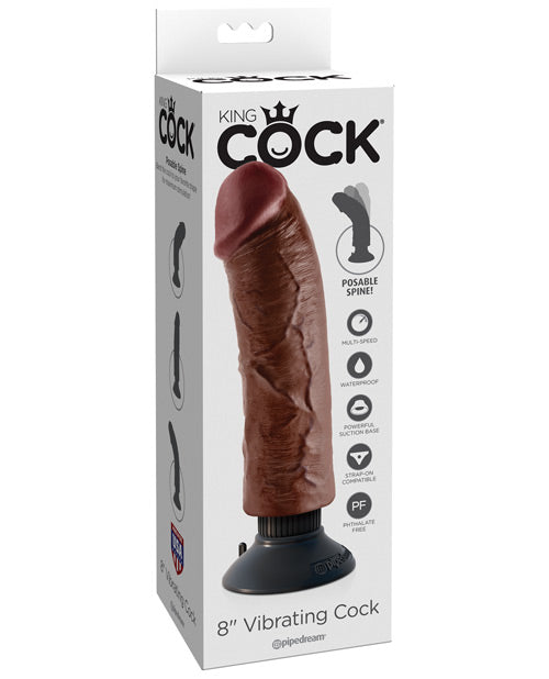 King Cock 8 Inch Vibrating Cock