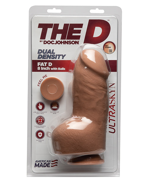 The D 8 Inch Fat Dildo W/balls