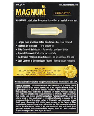 Trojan Magnum Condoms - Large - 12 Pack