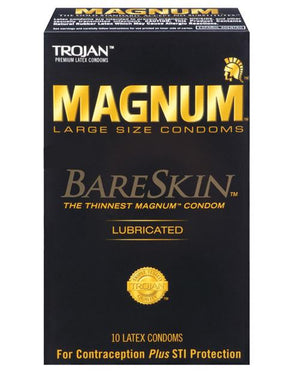 Trojan Magnum Bareskin Condoms - Large - 3 & 12 Packs