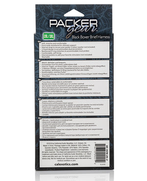 Packer Gear Boxer Brief Harness - Black