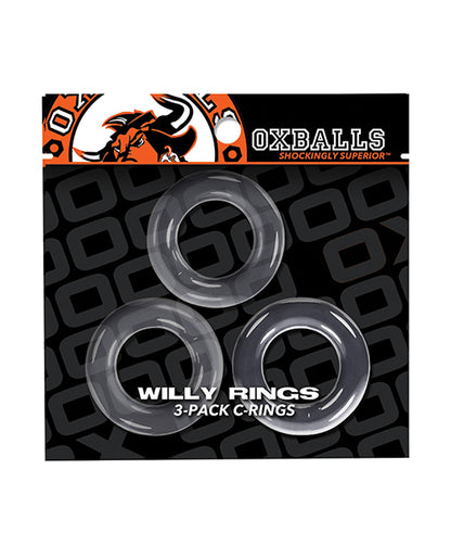 Oxballs Willy Rings - Clear Pack Of 3