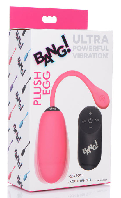 28x Plush Vibrating Egg w/Remote