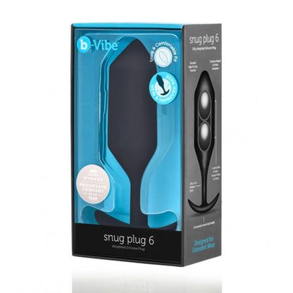 B-Vibe Snug Plug 6 (XXXL) - Black