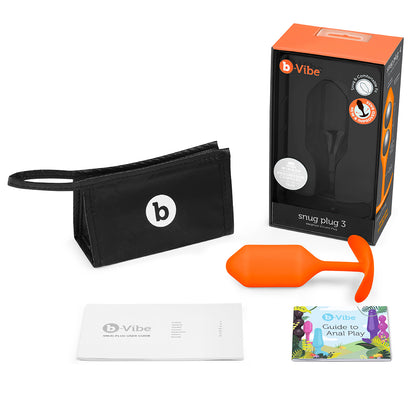 B-Vibe Snug Plug 3 (L) - Orange