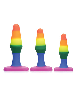 Frisky Rainbow Silicone Anal Trainer Set