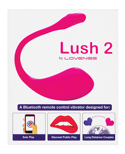 Lovense Lush 2.0 Sound Activated Vibrator - Pink