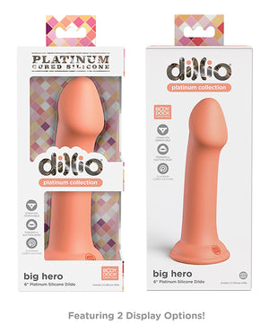 Dillio Platinum 6 Inch Big Hero Silicone Dildo