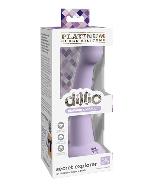 Dillio Platinum 6 Inch Secret Explorer Silicone Dildo