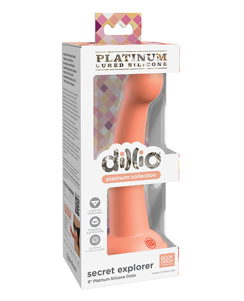 Dillio Platinum 6 Inch Secret Explorer Silicone Dildo