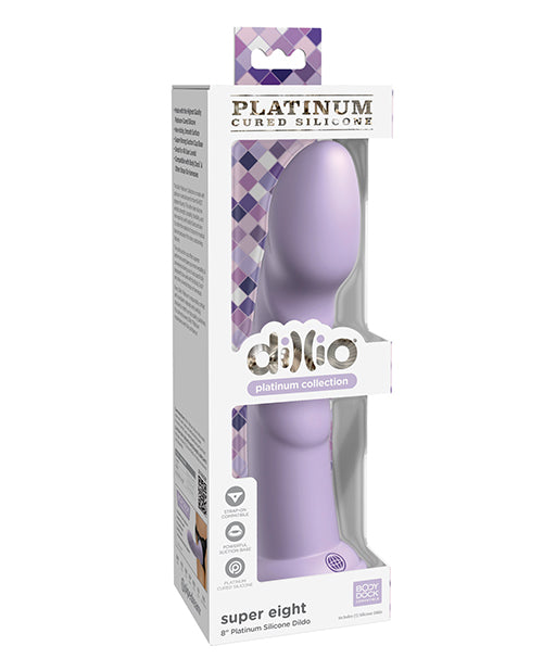 Dillio Platinum 8 Inch Super Eight Silicone Dildo