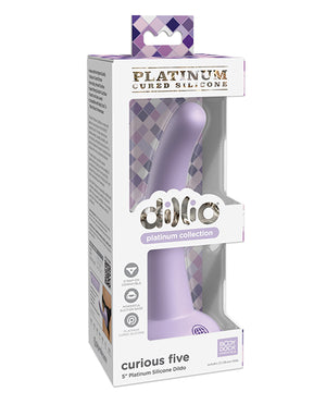Dillio Platinum 5 Inch Curious Five Silicone Dildo