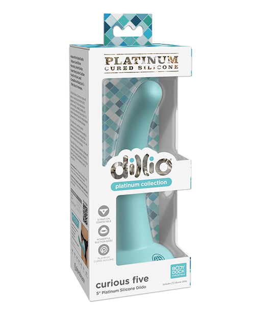 Dillio Platinum 5 Inch Curious Five Silicone Dildo