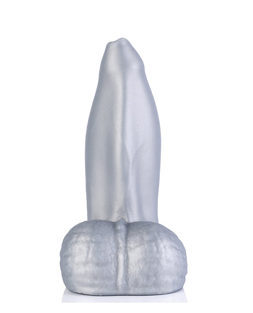 665 Narcissus - Silver Silicone Dildo 6 - 12 Inches