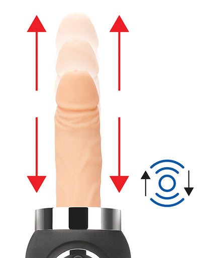 Lux Fetish Rechargeable Thrusting Compact Sex Machine W/remote