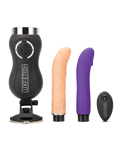 Lux Fetish Rechargeable Thrusting Compact Sex Machine W/remote