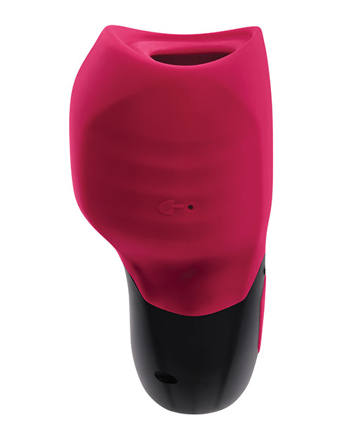 Gender X Body Kisses Vibrating Suction Massager - Red/black