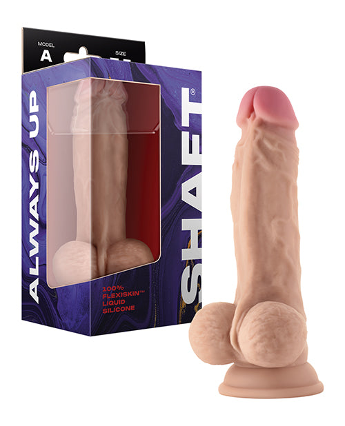 Shaft Model A Flexskin Liquid Silicone 7.5" Dong W/balls