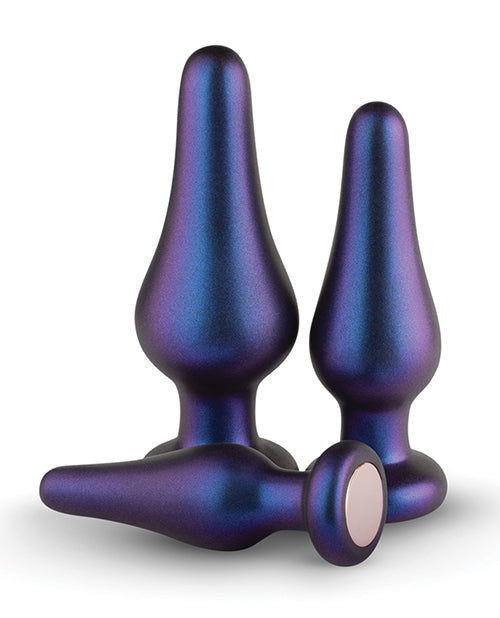 Hueman Comets Butt Plug Set Of 3 - Purple