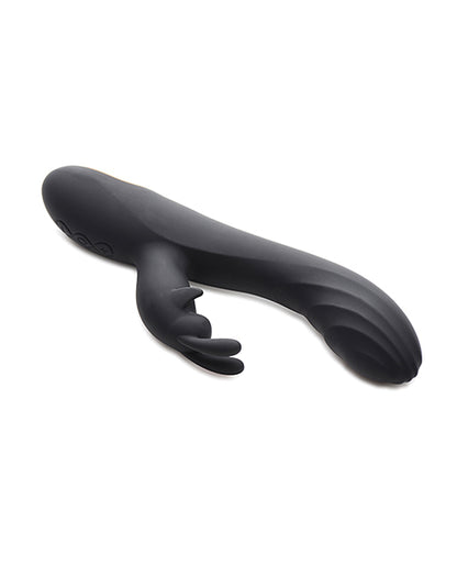 Curve Toys Power Bunnies Cuddles 10x Silicone Rabbit Vibrator - Black