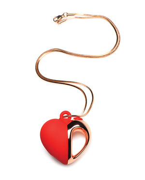 Charmed 10x Vibrating Silicone Heart Necklace