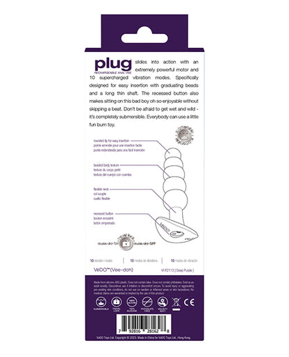 Vedo Plug Rechargeable Anal Plug