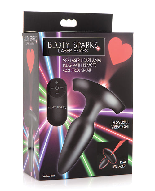 Booty Sparks Laser Heart Anal Plug W/remote