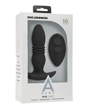 A Play Rise Rechargeable Silicone 6 Inch Anal Plug W/remote