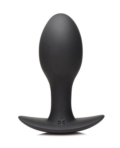 Curve Novelties Rooster Rumbler Vibrating Silicone Anal Plug - Black