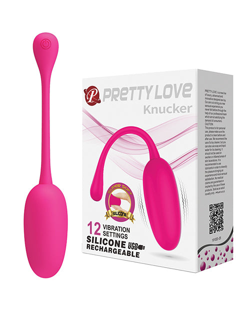 Pretty Love Knucker Remote Egg - Neon Pink