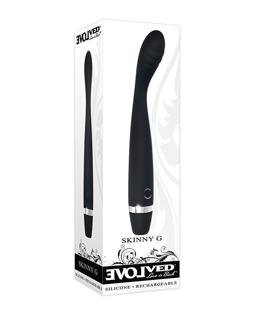 Evolved Skinny G  Silicone G Spot Vibrator - Black