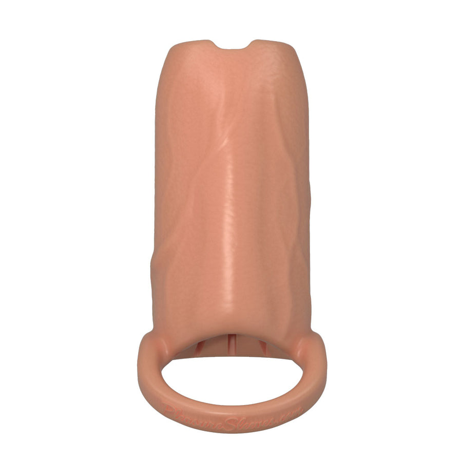 Sex Sleeves W/Clit Stimulator - 50% Increase Cock Sleeve - 4 Inch Medium Girth Enhancement