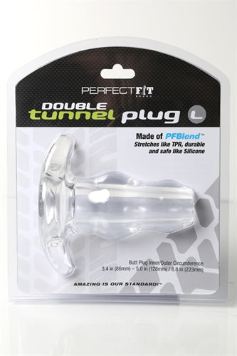 Perfect Fit Double Tunnel Plug Medium - Clear