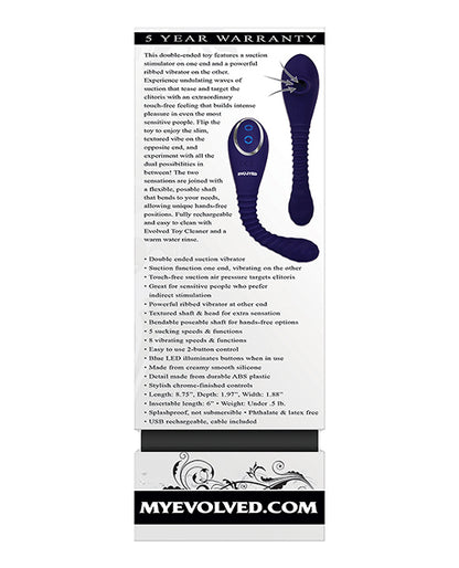 Evolved Bendable Clit Sucker & Vibrator